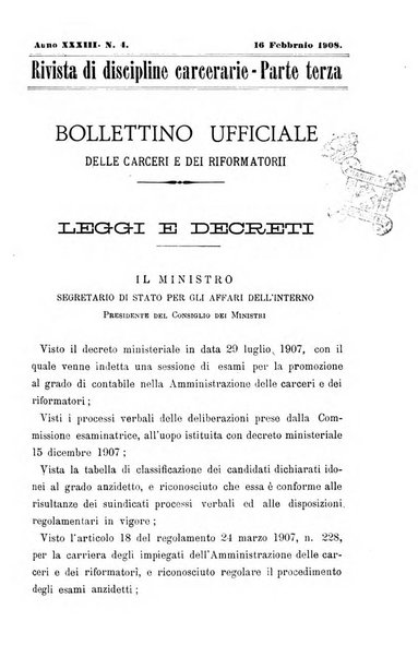 Rivista di discipline carcerarie in relazione con l'antropologia, col diritto penale, con la statistica