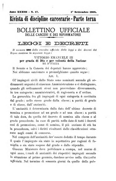 Rivista di discipline carcerarie in relazione con l'antropologia, col diritto penale, con la statistica