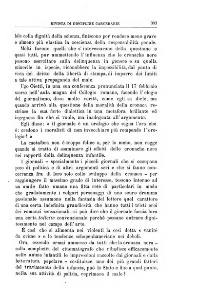 Rivista di discipline carcerarie in relazione con l'antropologia, col diritto penale, con la statistica