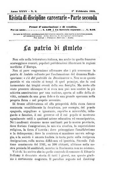 Rivista di discipline carcerarie in relazione con l'antropologia, col diritto penale, con la statistica