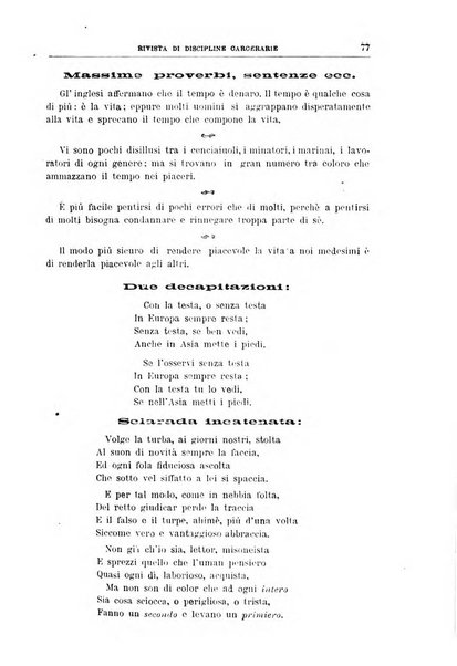 Rivista di discipline carcerarie in relazione con l'antropologia, col diritto penale, con la statistica