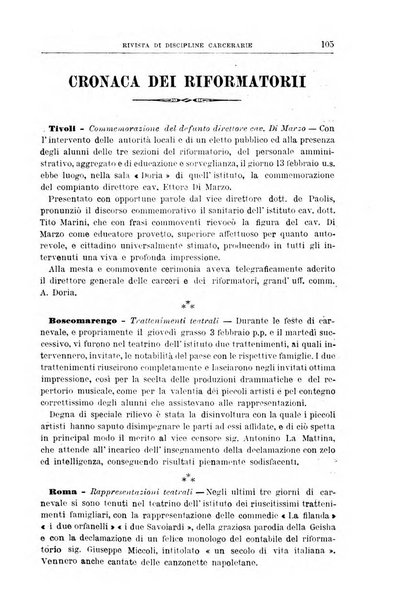 Rivista di discipline carcerarie in relazione con l'antropologia, col diritto penale, con la statistica