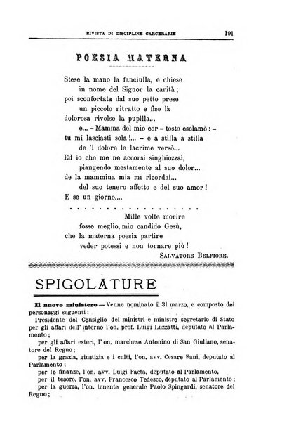 Rivista di discipline carcerarie in relazione con l'antropologia, col diritto penale, con la statistica