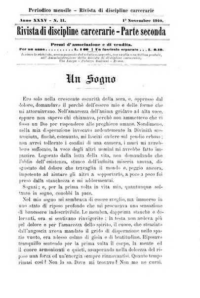 Rivista di discipline carcerarie in relazione con l'antropologia, col diritto penale, con la statistica