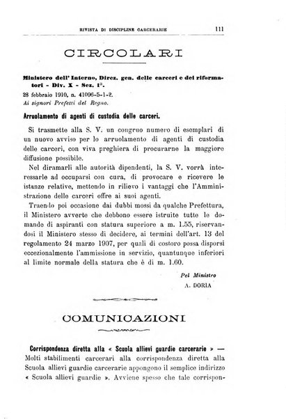 Rivista di discipline carcerarie in relazione con l'antropologia, col diritto penale, con la statistica