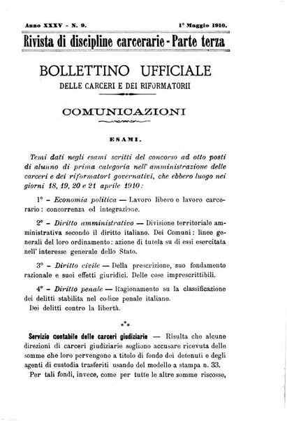 Rivista di discipline carcerarie in relazione con l'antropologia, col diritto penale, con la statistica