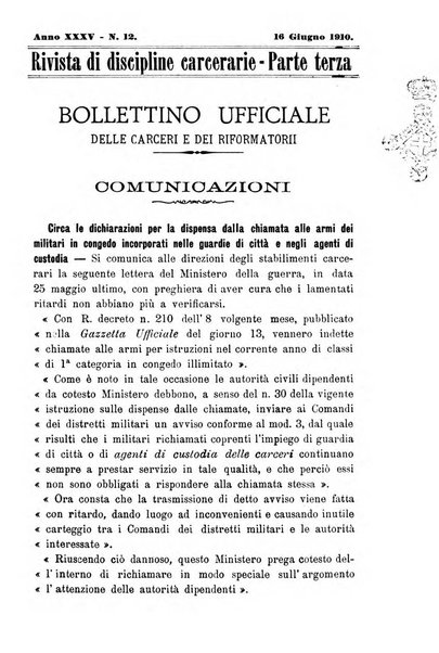 Rivista di discipline carcerarie in relazione con l'antropologia, col diritto penale, con la statistica