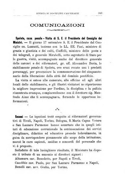 Rivista di discipline carcerarie in relazione con l'antropologia, col diritto penale, con la statistica