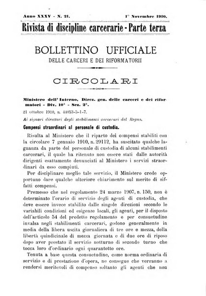 Rivista di discipline carcerarie in relazione con l'antropologia, col diritto penale, con la statistica