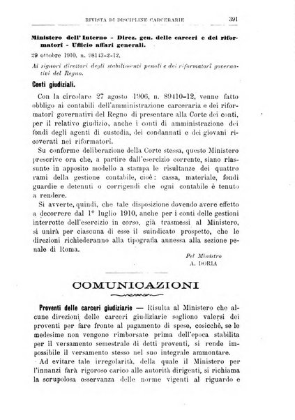 Rivista di discipline carcerarie in relazione con l'antropologia, col diritto penale, con la statistica