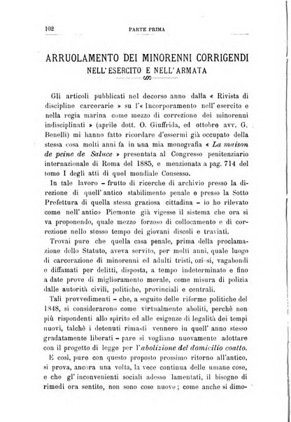 Rivista di discipline carcerarie in relazione con l'antropologia, col diritto penale, con la statistica