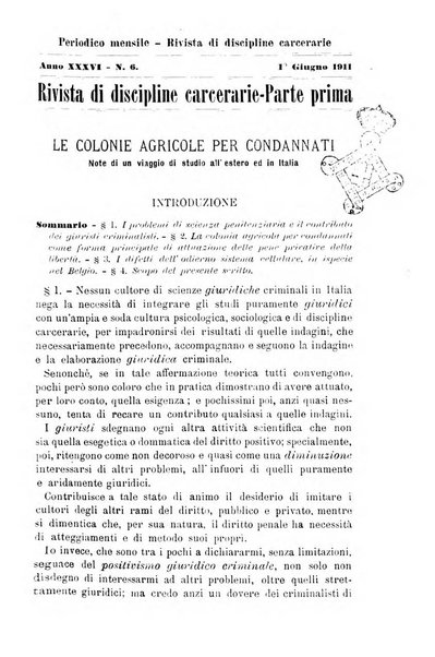 Rivista di discipline carcerarie in relazione con l'antropologia, col diritto penale, con la statistica