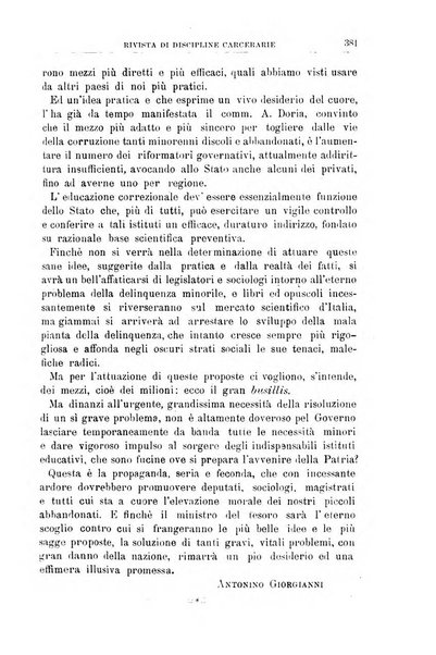 Rivista di discipline carcerarie in relazione con l'antropologia, col diritto penale, con la statistica