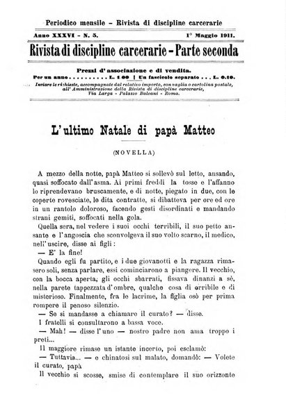 Rivista di discipline carcerarie in relazione con l'antropologia, col diritto penale, con la statistica