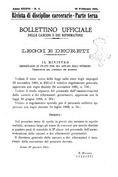 Rivista di discipline carcerarie in relazione con l'antropologia, col diritto penale, con la statistica