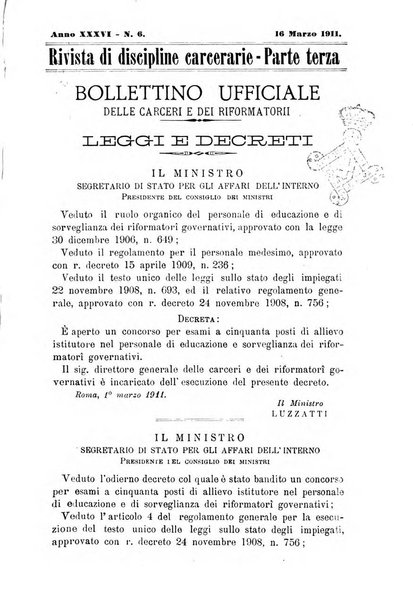 Rivista di discipline carcerarie in relazione con l'antropologia, col diritto penale, con la statistica