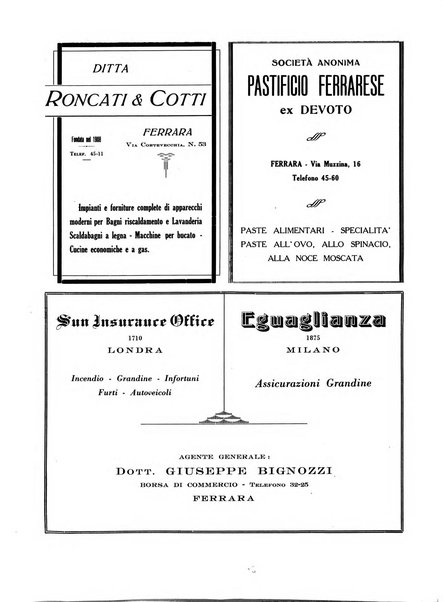 Rivista di Ferrara pubblicazione mensile a cura del Comune di Ferrara diretta da Nello Quilici