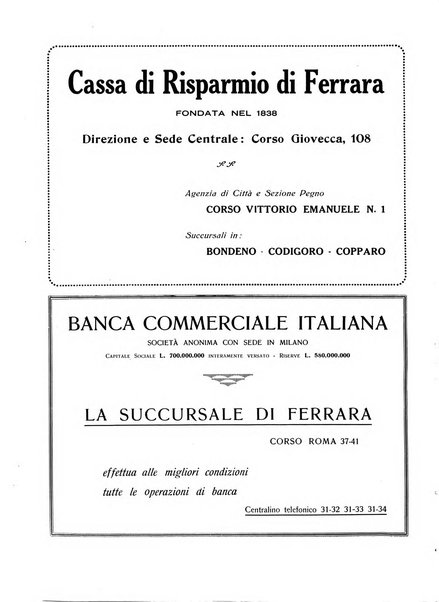 Rivista di Ferrara pubblicazione mensile a cura del Comune di Ferrara diretta da Nello Quilici