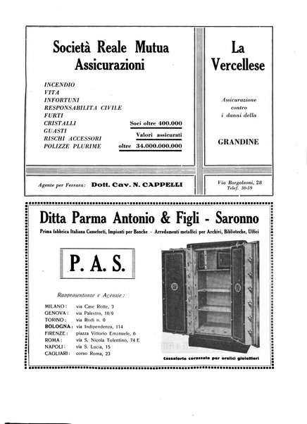 Rivista di Ferrara pubblicazione mensile a cura del Comune di Ferrara diretta da Nello Quilici