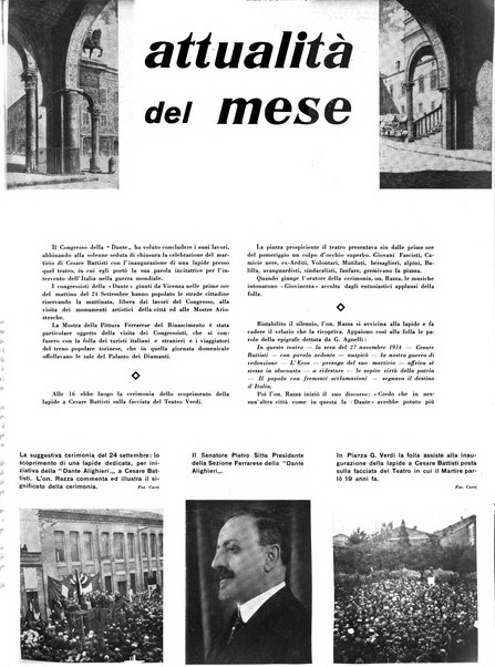 Rivista di Ferrara pubblicazione mensile a cura del Comune di Ferrara diretta da Nello Quilici