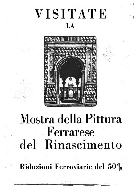 Rivista di Ferrara pubblicazione mensile a cura del Comune di Ferrara diretta da Nello Quilici