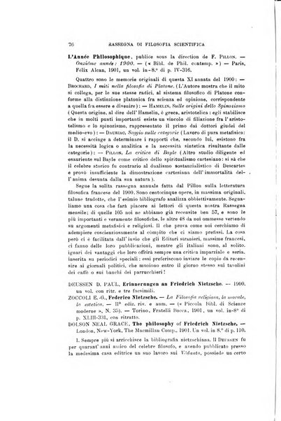 Rivista di filosofia e scienze affini periodico mensile