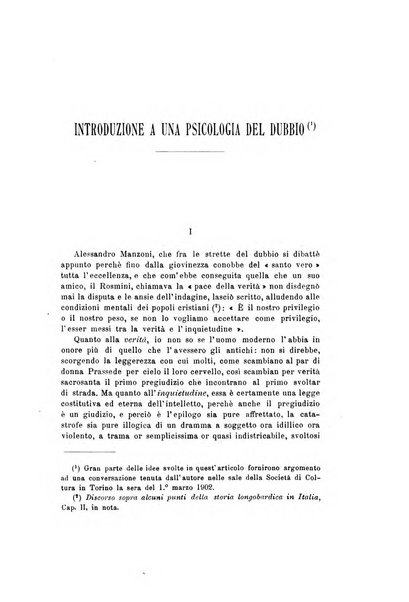 Rivista di filosofia e scienze affini periodico mensile