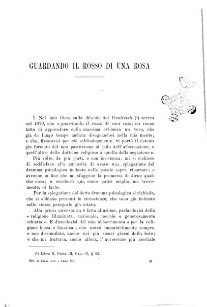 Rivista di filosofia e scienze affini periodico mensile