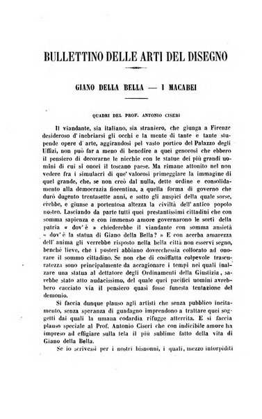 Rivista di Firenze e Bullettino delle arti del disegno pubblicazione mensile di scienze, di lettere e arti