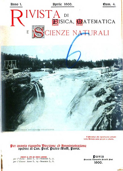 Rivista di fisica, matematica e scienze naturali