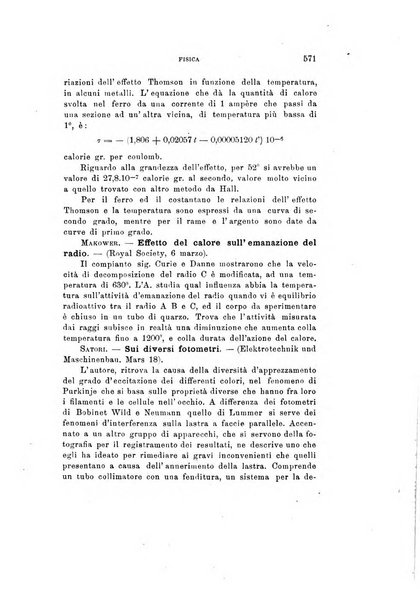 Rivista di fisica, matematica e scienze naturali
