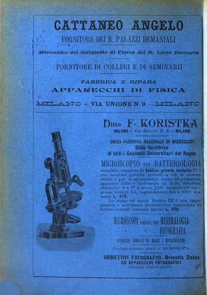 Rivista di fisica, matematica e scienze naturali