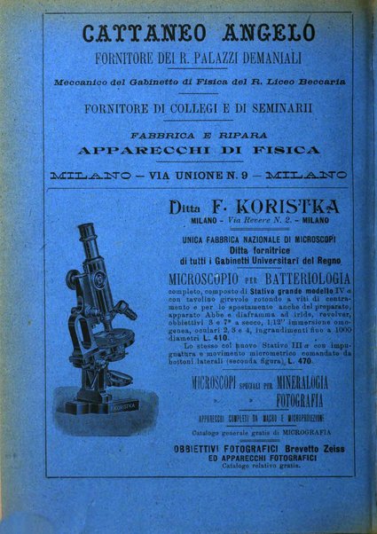 Rivista di fisica, matematica e scienze naturali