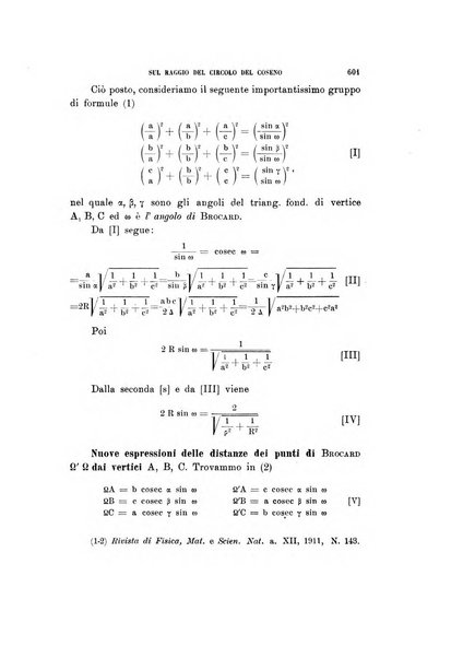 Rivista di fisica, matematica e scienze naturali