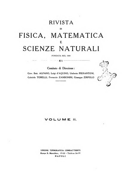 Rivista di fisica, matematica e scienze naturali