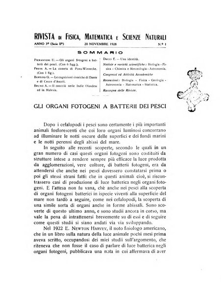 Rivista di fisica, matematica e scienze naturali