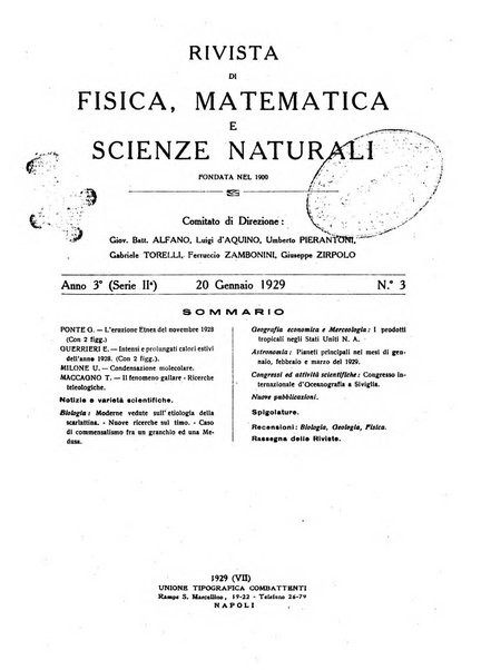 Rivista di fisica, matematica e scienze naturali