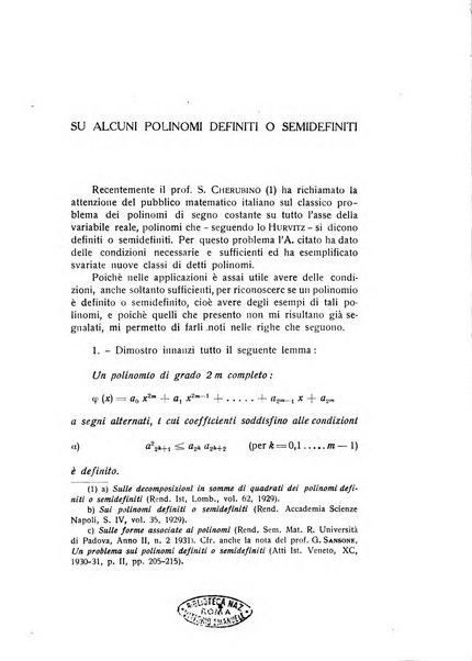 Rivista di fisica, matematica e scienze naturali