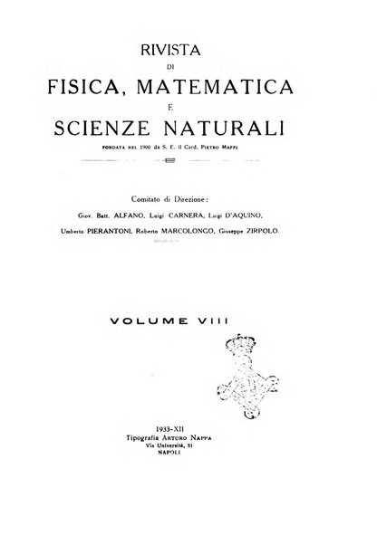 Rivista di fisica, matematica e scienze naturali