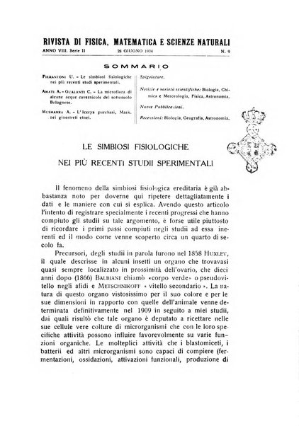 Rivista di fisica, matematica e scienze naturali