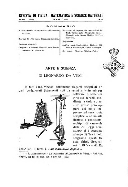 Rivista di fisica, matematica e scienze naturali