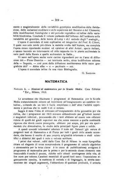 Rivista di fisica, matematica e scienze naturali