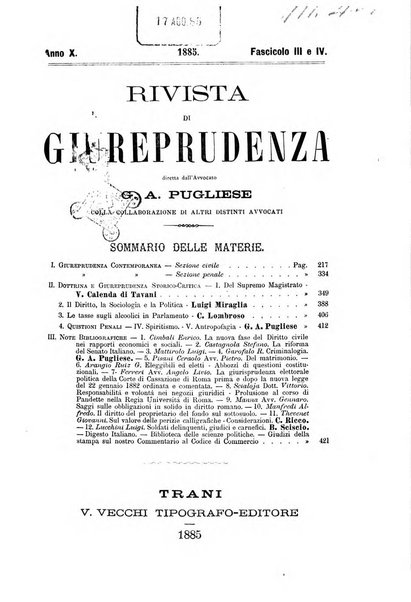 Rivista di giurisprudenza