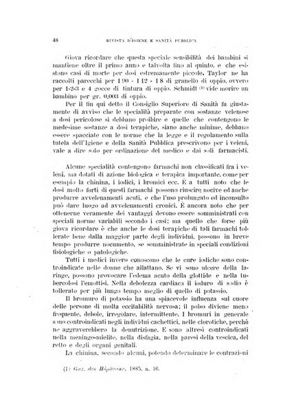 Rivista d'igiene e sanità pubblica con bollettino sanitario-amministrativo compilato sugli atti del Ministero dell'interno