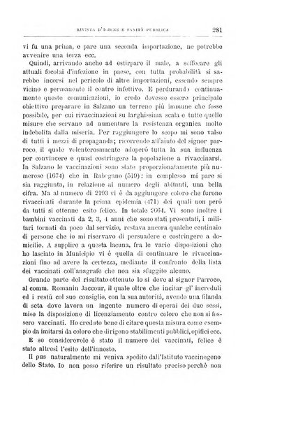 Rivista d'igiene e sanità pubblica con bollettino sanitario-amministrativo compilato sugli atti del Ministero dell'interno