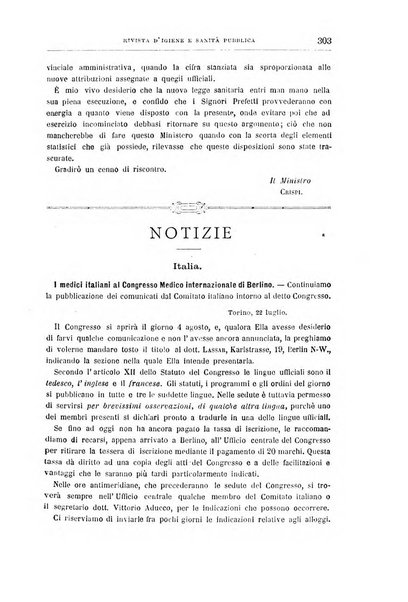 Rivista d'igiene e sanità pubblica con bollettino sanitario-amministrativo compilato sugli atti del Ministero dell'interno