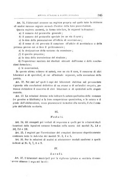 Rivista d'igiene e sanità pubblica con bollettino sanitario-amministrativo compilato sugli atti del Ministero dell'interno