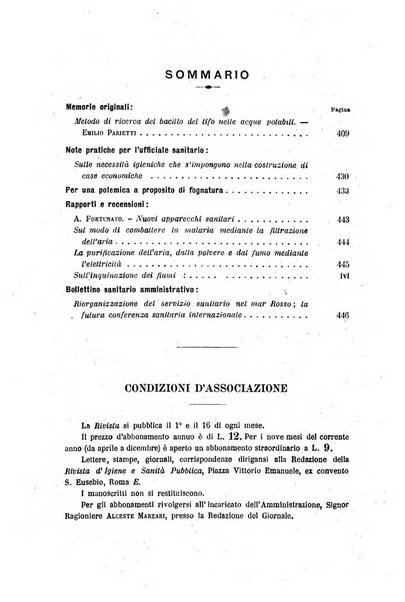 Rivista d'igiene e sanità pubblica con bollettino sanitario-amministrativo compilato sugli atti del Ministero dell'interno