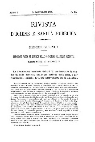 Rivista d'igiene e sanità pubblica con bollettino sanitario-amministrativo compilato sugli atti del Ministero dell'interno