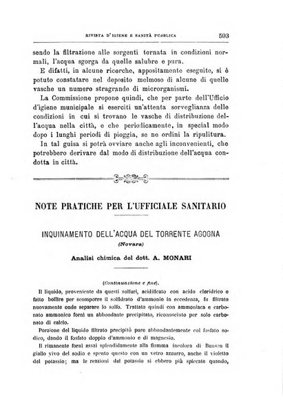 Rivista d'igiene e sanità pubblica con bollettino sanitario-amministrativo compilato sugli atti del Ministero dell'interno